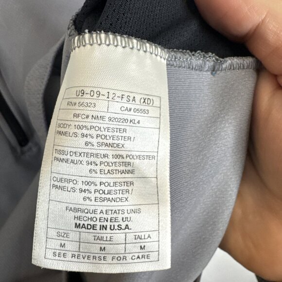 Nike ACG Cycling Jersey Sleeveless Half Zip Gray Yellow Trim Made In USA Mens M - Picture 5 of 5